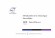 Introduction à la mécanique des solides CIDO – Saint-Etienne