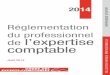 reglementation du professionnel de l'expertise comptable edition 2014