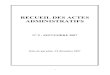 RECUEIL DES ACTES ADMINISTRATIFS N° 9 - SEPTEMBRE 2007 