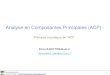 Analyse en Composantes Principales - Principes et pratique de l'ACP