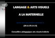 LANGAGE ET ARTS VISUELS A LA MATERNELLE - 1ère partie -