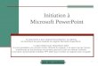Initiation   Microsoft PowerPoint - UQAC