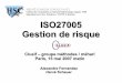 ISO27005 Gestion de risque