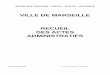 VILLE DE MARSEILLE RECUEIL DES ACTES ADMINISTRATIFS