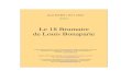 Le 18 Brumaire de Louis Bonaparte - Les Classiques des