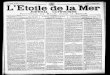 L'ETOILE DE LA MER DU MARDI 03 AU MARDI 31 OCTOBRE 1899