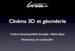 Cinéma 3D et géométrie