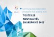 2SeeU Conférence plénière - Nouveautés de SharePoint 2016
