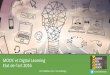 MOOC et Digital Learning : état de l'art 2016