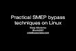 Linux SMEP bypass techniques