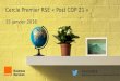 [FR] Cercle Premier RSE : COP 21, comment le digital peut aider ? #CercleRSE