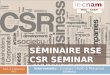 Séminaire RSE/CSR au CNAM Paris