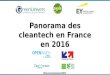Présentation panorama des cleantech en France en 2016