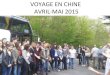 Voyage en chine 2015