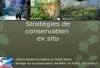 Stratégies de conservation