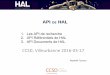 Les API de HAL - Formation CCSD mars 2016