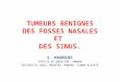 Tumeurs bénignes des  fosses nasales 2013 new1