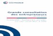 CCI France - La Grande consultation des entrepreneurs - Bilan 2015 - Par OpinionWay -  janvier 2016