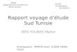 Rapport sud-tunisie