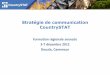 Stratégie de communication CountrySTAT Angela Piersante & Moussa Kaboré Douala, 3 - 7 Décembre 2012