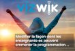 Présentation Vizwik: Utilisation concrète en salle de classe - 6 mai 2016