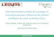 Une intervention avort©e de courtage en connaissances pour influencer les actions publiques de sant© au Burkina Faso