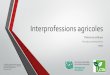 Interprofessions agricoles : théorie et pratique