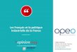 Sondage OpinionWay pour Opeo - Les Français et la politique industrielle