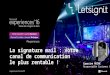 Conférence Letsignit Microsoft Experiences 2016