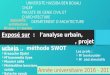 Developement durable - analyse urbain-swot-projet urbain-modes intervention