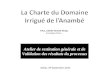 La Charte du Domaine Irrigué de l'Anambé