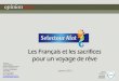 SelectourAfat - Les Français et les sacrifices - Sondage OpinionWay - Janvier 2015