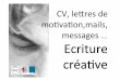 EMPLOI Lettres de motivation mails et réseaux sociaux
