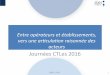 7Jpros : Entre opérateurs et établissements, vers une articulation raisonnée des acteurs par M. Jérôme Kalfon #CTLes_jpro #ABES