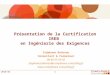 Présentation de la certification IREB en ingénierie des exigences
