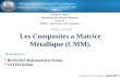 Coposite a matrice m©tallique (CMM)