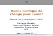 Philippe moutot 15 03-2011 politique de change pour euro