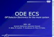 Paolo Ciambrone INFN- LNF ODE ECS ODE ECS Off Detector Electronics for the muon system INFN - LNF Servizio…