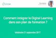 Webinaire : Comment intégrer le digital learning dans son plan de formation