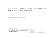 Introduction à la Synthèse des Filtres Actifstcts.fpms.ac.be/cours/1005-01b/filtanalog.pdf · modification du signal temporel x(t) ... aucun doute celle liée au multiplexage fréquentiel
