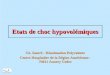 Ch. Santré - Réanimation Polyvalente Centre Hospitalier de ...reaannecy.free.fr/Documents/formations/Hypovolemies.pdf · Hypnovel Amp de 1 et 5 ml, mg/ml 0,1 à 0,3 mg/kg 1 à 5