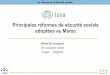Principales réformes de sécurité sociale adoptées au · PDF fileassurances sociales des salariés du secteur priv ... Projet de de réforme du secteur de la retraite au Maroc