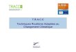 T.R.A.C.C Techniques Routières Adaptées au Changement ... · PDF fileTravaux routiers / Canalisations ... • 86 projets retenus au ... • fournir des éléments d'aide à la décision