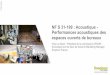 NF S 31-199 : Acoustique - Performances acoustiques des ... · PDF fileYoan Le Muet - Président de la commission AFNOR - Acoustique sur les lieux de travail & Marketing Manager 