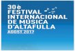 30è FESTIVAL INTERNACIONAL DE MUSICA … 2017.pdf · “Otoño Porteño” (Tango clásico) A. Piazzolla Allegro “Invierno Porteño” (Tango clásico) A. Piazzolla Lento “Melodia