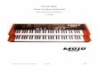 Crumar Mojo Clone d’orgue Hammond - · PDF fileClone d’orgue Hammond Aide mémoire d’utilisation ... 2.5.4 COMBINAISON 4 – Combo Organ italien à transistor + Reed E.Piano