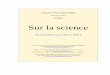 Sur la science - meatschool.free.frmeatschool.free.fr/R%E9f%E9rences/sur_la_science... · Voici la succession des chapitres : Science et perception dans Des- ... Retour à la table