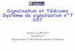 Signalisation et Télécoms Système de signalisation n°7 SS7irt.enseeiht.fr/beylot/enseignement/SS7.pdf ·  · 2018-01-248 Architecture du SS7 2 sous-ensembles Sous-Système de