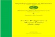 Cadre Budgétaire à Moyen Terme 2015-2017 · Préparé avec l’appui du PNUD. Cadre Budgétaire à Moyen Terme 2015-2017 République Islamique de Mauritanie 2 TABLE DES MATIERES