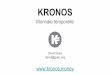 Monnaie temporelle KRONOS - kronos.money PRESENTATION _ FR.pdf · Kronos “smart contract ... LE KRONOS remet en question la notion de travail et de son équivalence monétaire en